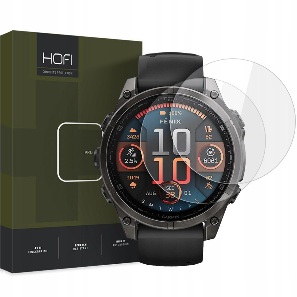 Szkło hartowane Hofi Glass Pro+ do Garmin Fenix 8 51 mm, 2 sztuki